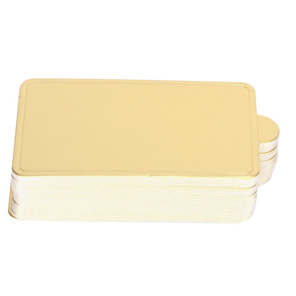 300Pcs Gold Rectangular Mousse Cake Dessert Board Base Cardboard Baking Tools view 5