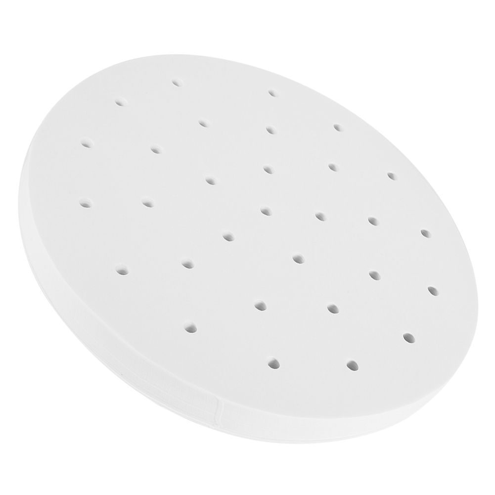 400PCS Disposable Perforated Steamer Paper Steaming Basket Liners Mat Kitchen view 5
