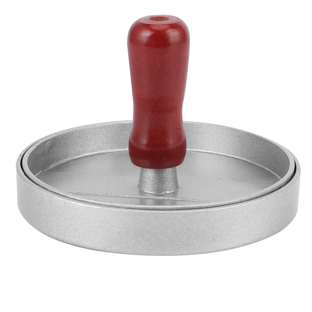 RoundShape Aluminum Alloy NonStick Hamburger Meat Press Maker Mold Kitchen — image 1