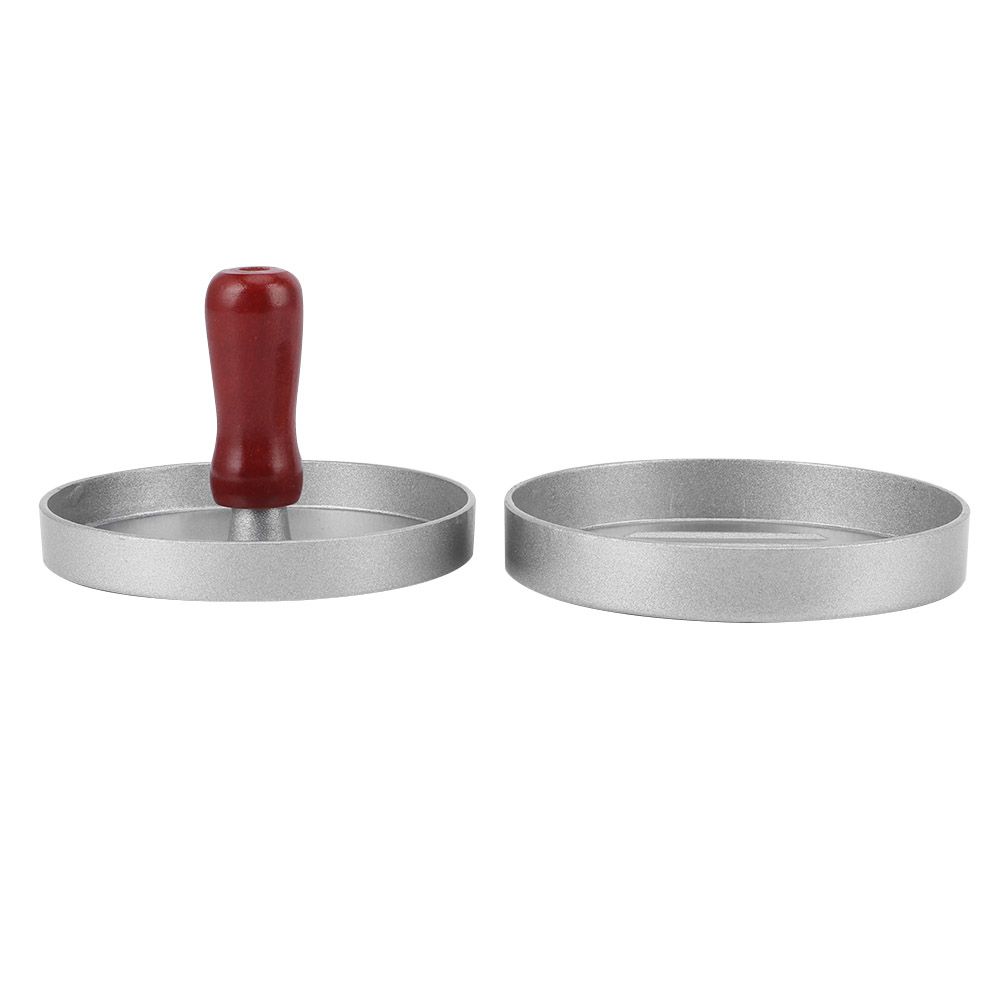 RoundShape Aluminum Alloy NonStick Hamburger Meat Press Maker Mold Kitchen view 3