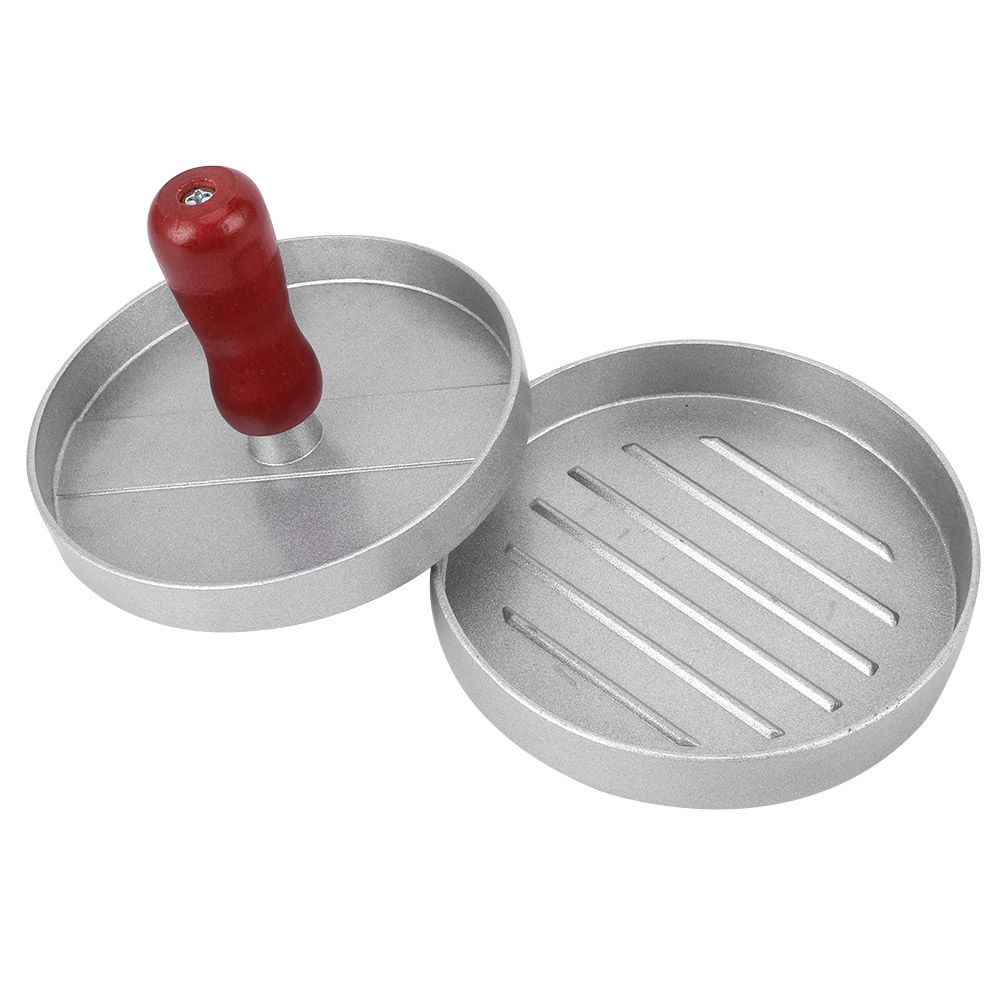 RoundShape Aluminum Alloy NonStick Hamburger Meat Press Maker Mold Kitchen view 4