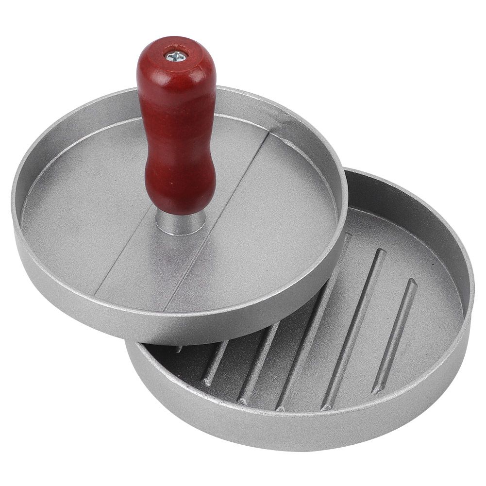 RoundShape Aluminum Alloy NonStick Hamburger Meat Press Maker Mold Kitchen view 5