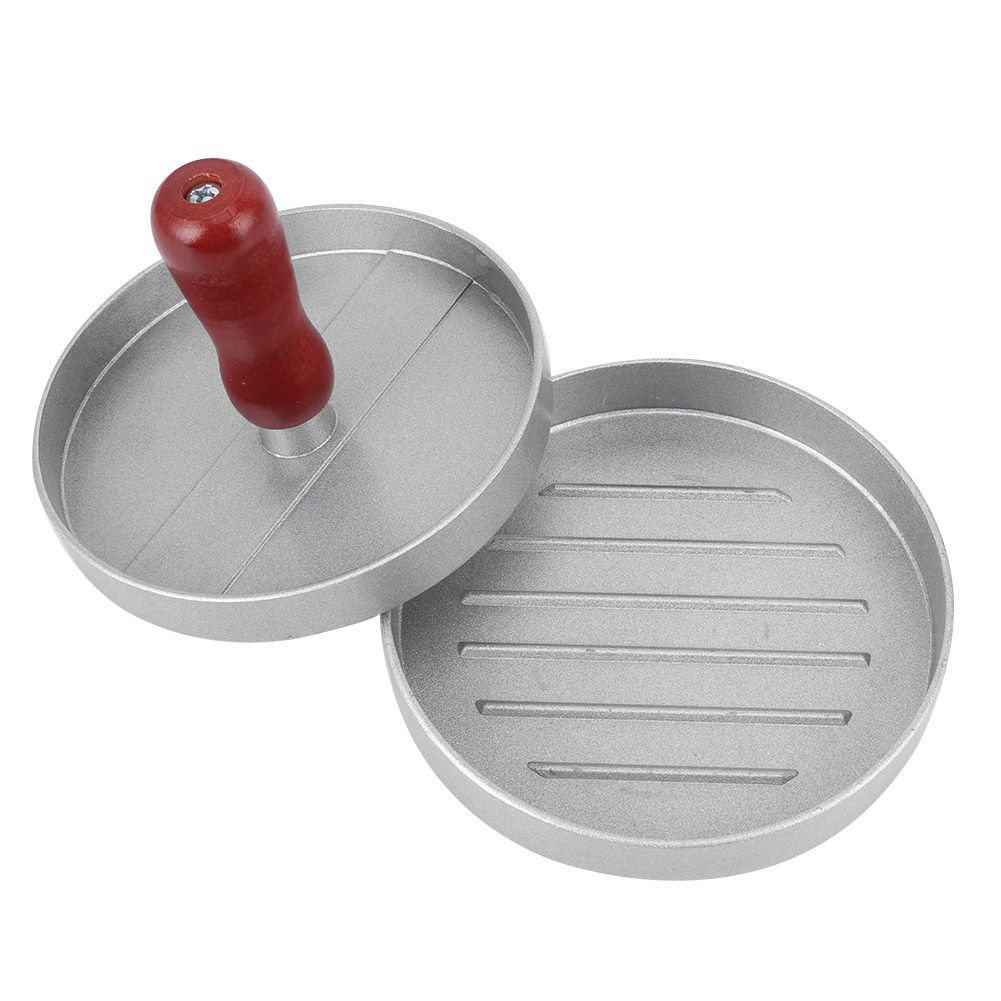 RoundShape Aluminum Alloy NonStick Hamburger Meat Press Maker Mold Kitchen view 6