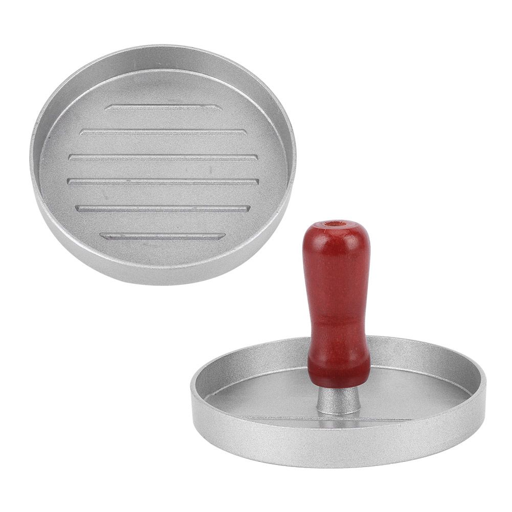 RoundShape Aluminum Alloy NonStick Hamburger Meat Press Maker Mold Kitchen view 7