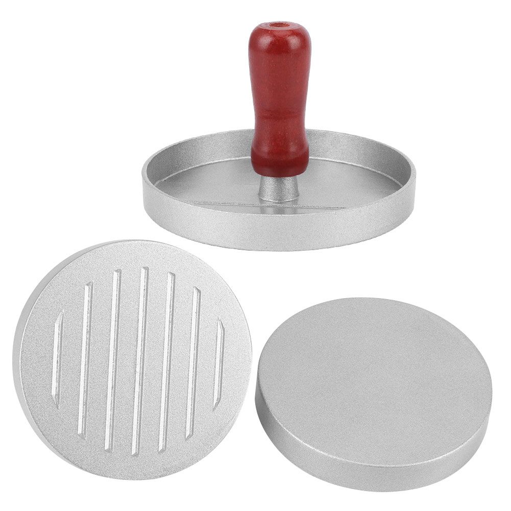 RoundShape Aluminum Alloy NonStick Hamburger Meat Press Maker Mold Kitchen view 8