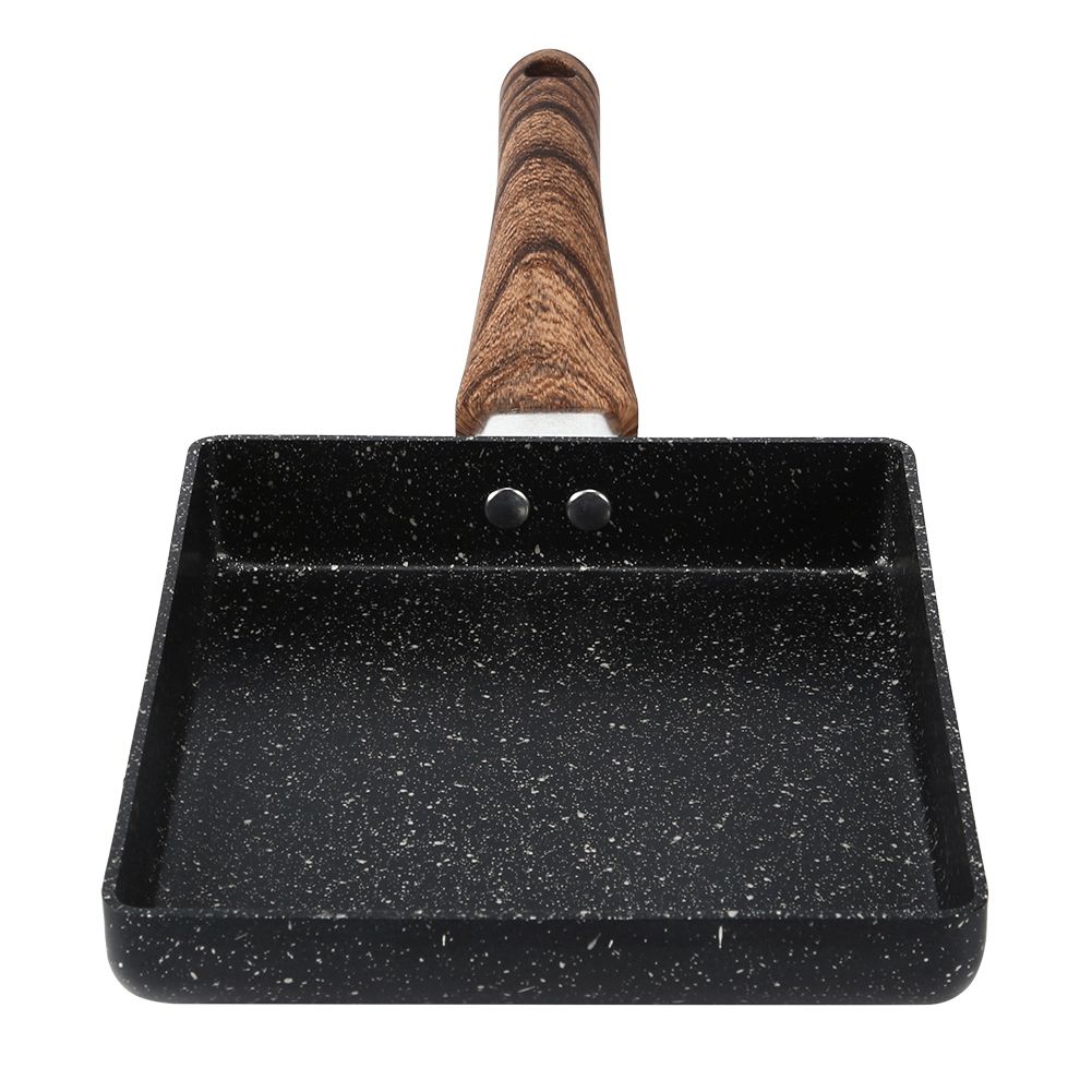 Tamagoyaki Rectangular NonStick Saucepan Black Practical Frying Pan Kitchen