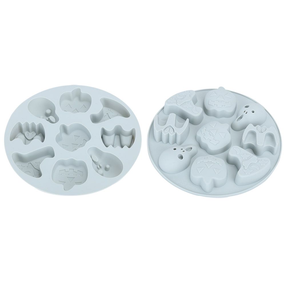 2pcs Halloween Pattern Silicone Mold Cake Chocolate Fondant Mould DIY view 5