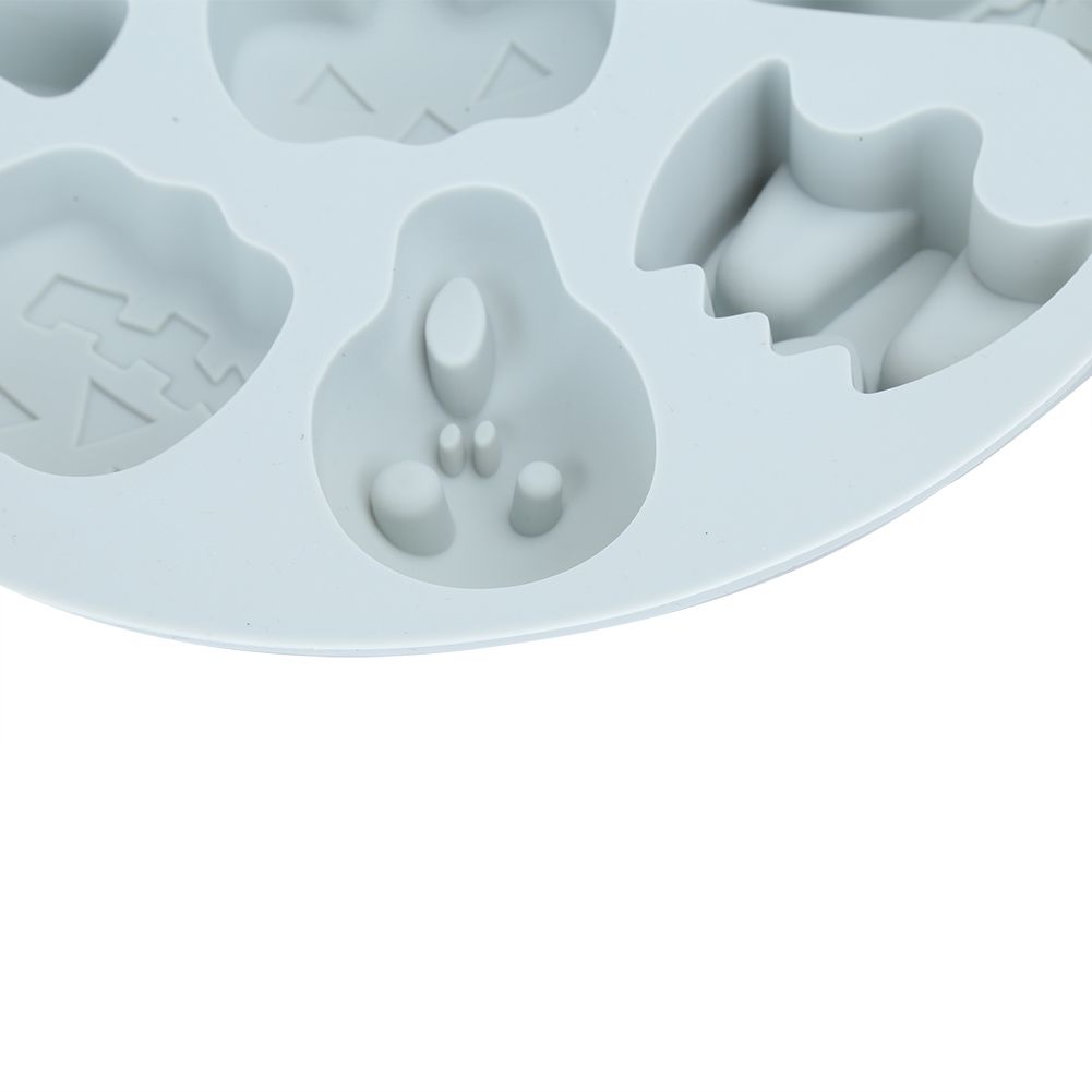 2pcs Halloween Pattern Silicone Mold Cake Chocolate Fondant Mould DIY view 12