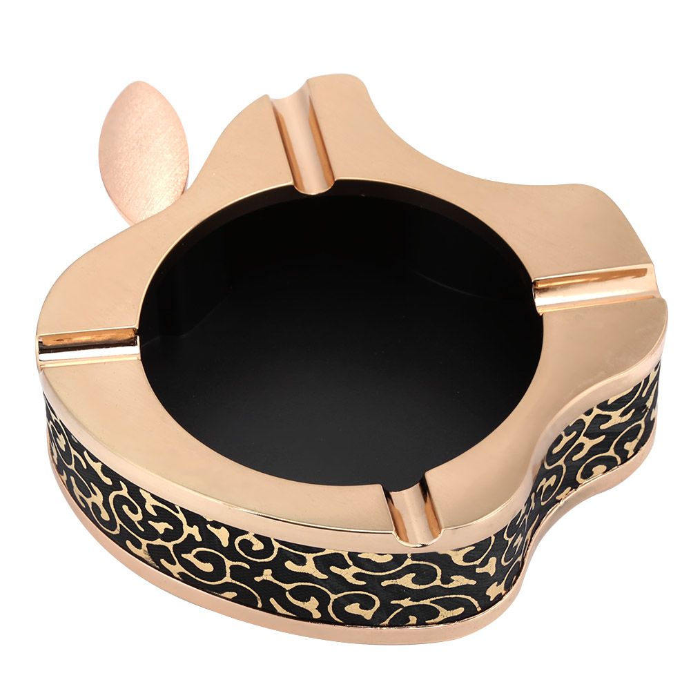 Fruit Shaped Gold Ashtray Cigarette Ashes Tray Holder for Home Living Room view 3