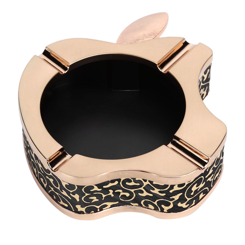 Fruit Shaped Gold Ashtray Cigarette Ashes Tray Holder for Home Living Room view 4