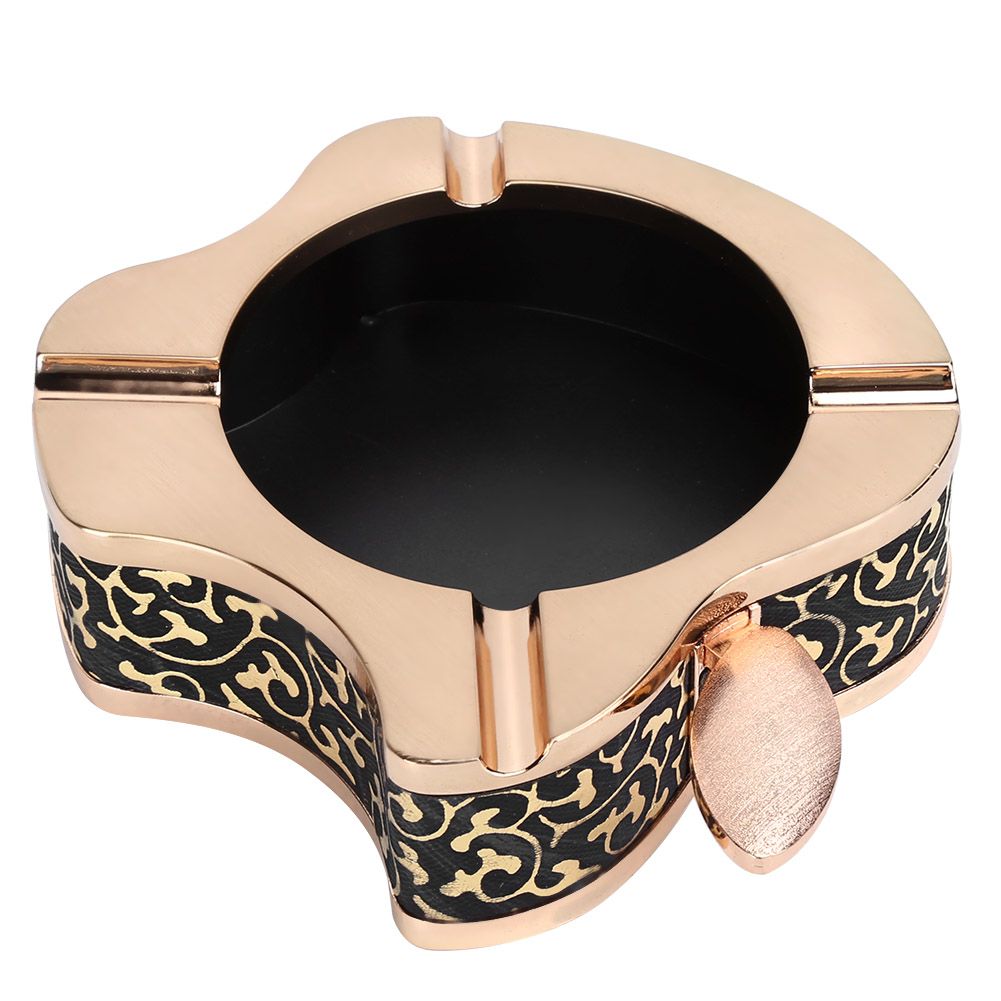 Fruit Shaped Gold Ashtray Cigarette Ashes Tray Holder for Home Living Room view 6