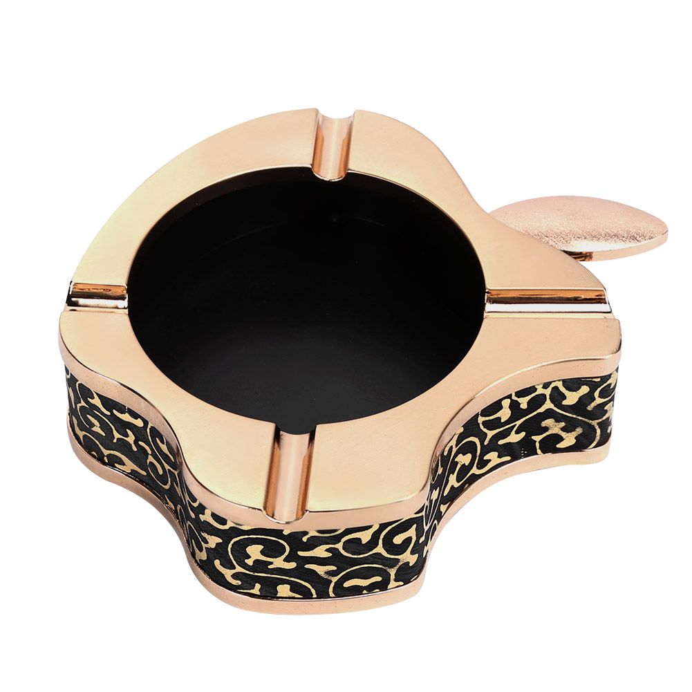 Fruit Shaped Gold Ashtray Cigarette Ashes Tray Holder for Home Living Room view 7