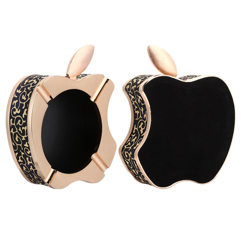 Fruit Shaped Gold Ashtray Cigarette Ashes Tray Holder for Home Living Room view 8