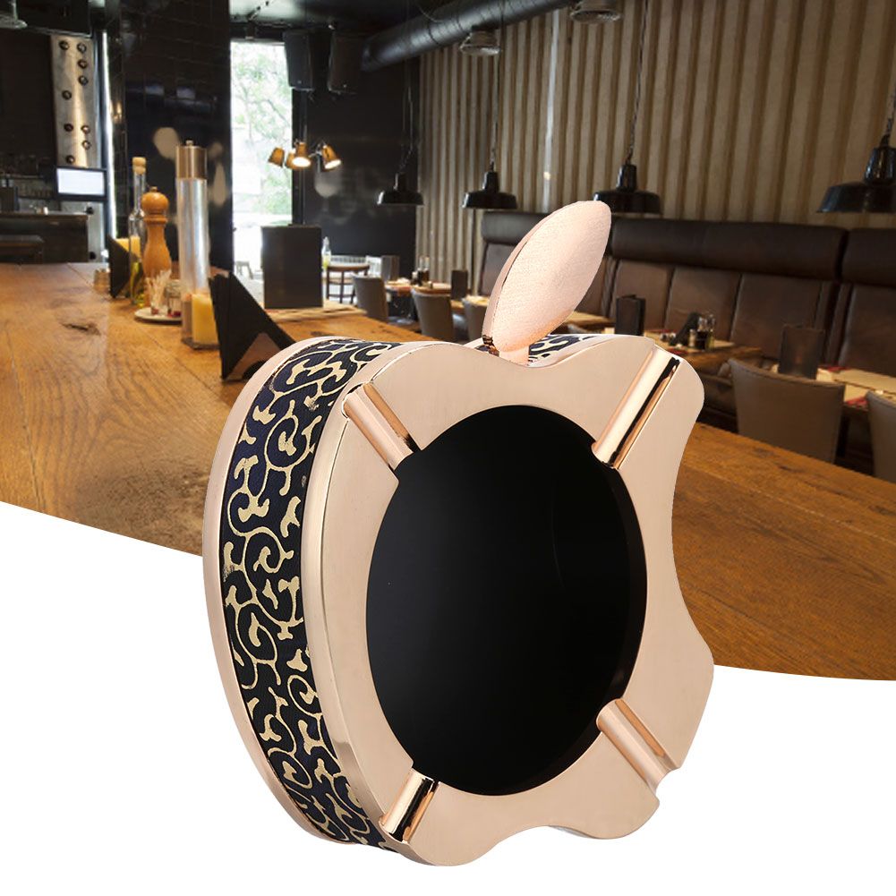 Fruit Shaped Gold Ashtray Cigarette Ashes Tray Holder for Home Living Room view 10