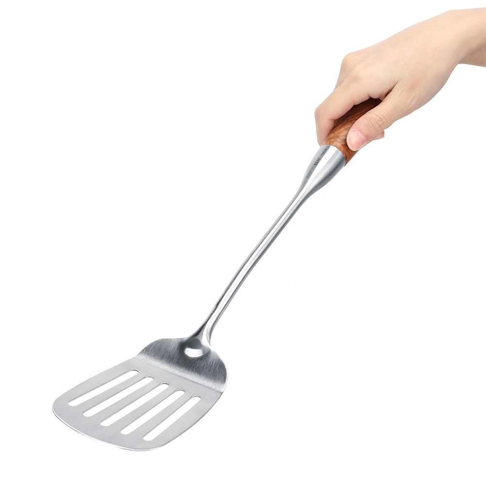 4Pcs/Set 304 Stainless Steel Rosewood Cooking Utensils Cookware Set Kitchen Tool view 12