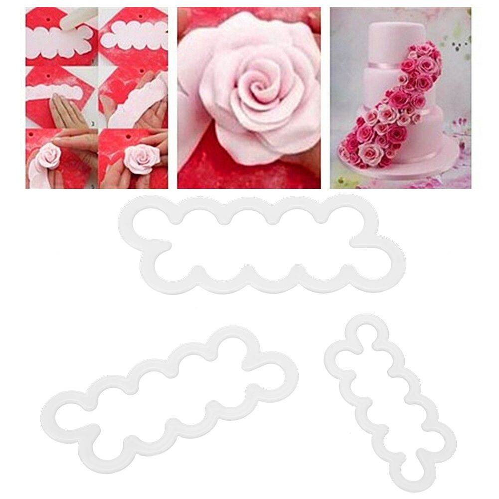 18PCS Rose Flower Cookies Cutter Mold Fondant Baking Maker Cake Mould DIY view 9