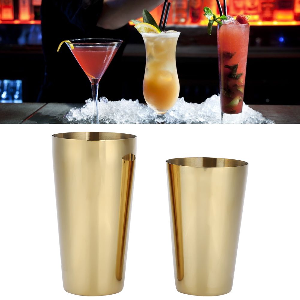 304 Stainless Steel Cocktail Shaker Bottle Set Bartender Bar Accessory Barware view 9