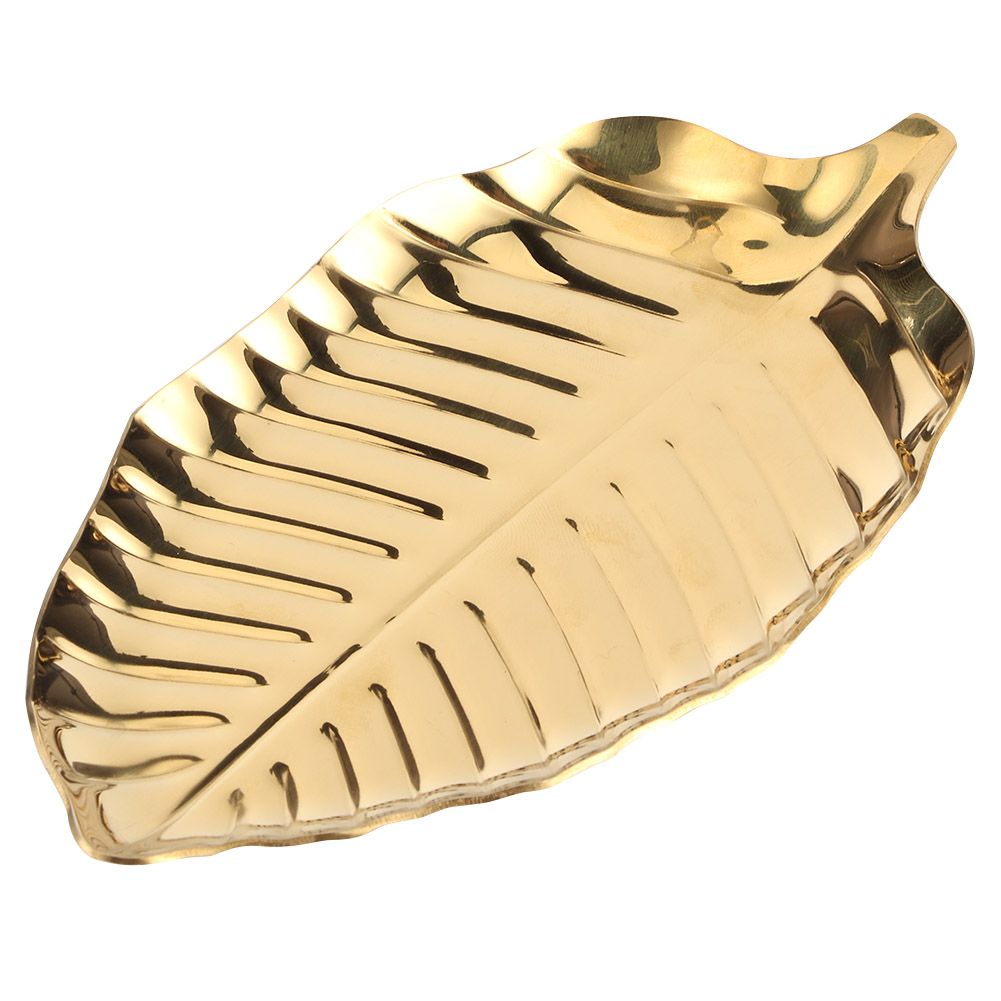 Nordic Style Leaf Shaped Necklace Jewelry Display Tray Storage Organizer