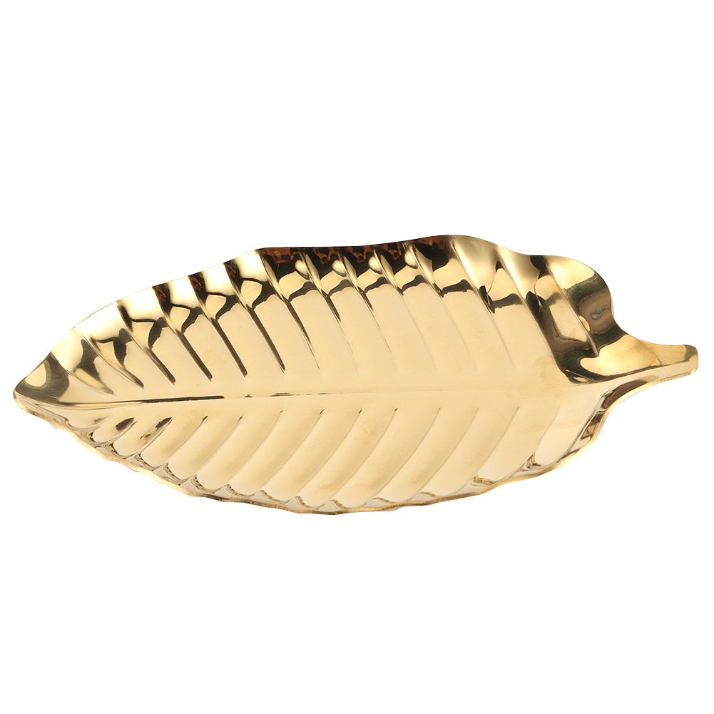 Nordic Style Leaf Shaped Necklace Jewelry Display Tray Storage Organizer view 2