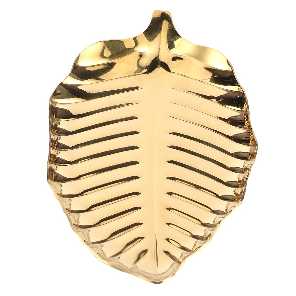 Nordic Style Leaf Shaped Necklace Jewelry Display Tray Storage Organizer view 3
