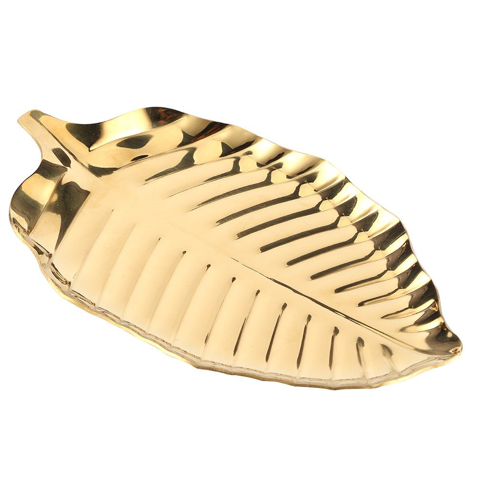 Nordic Style Leaf Shaped Necklace Jewelry Display Tray Storage Organizer view 4