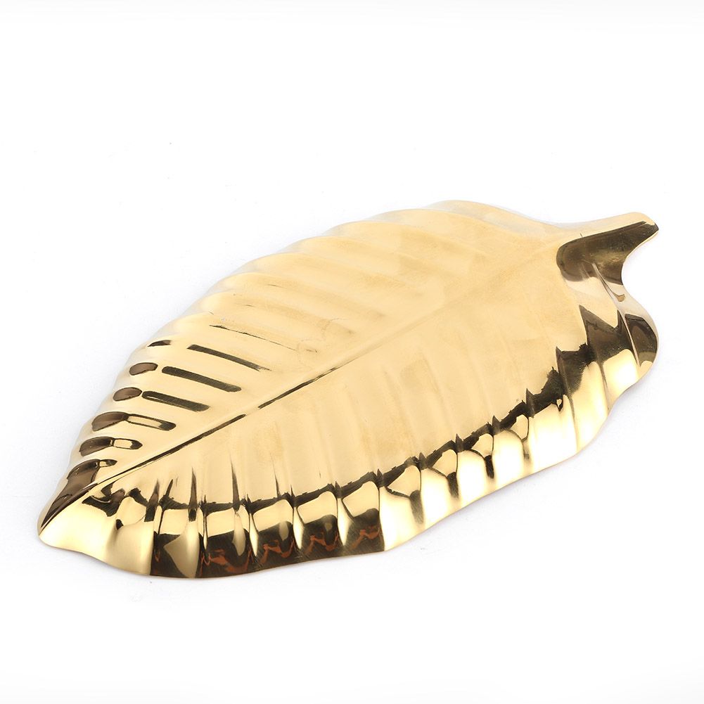 Nordic Style Leaf Shaped Necklace Jewelry Display Tray Storage Organizer view 12