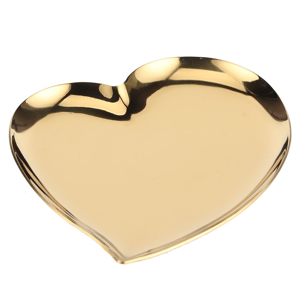 Nordic Style Heart Shaped Rings Necklace Jewelry Display Tray Serving Plate view 2