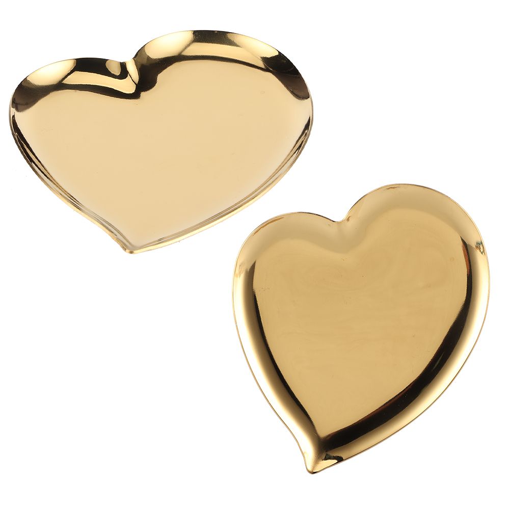 Nordic Style Heart Shaped Rings Necklace Jewelry Display Tray Serving Plate view 7
