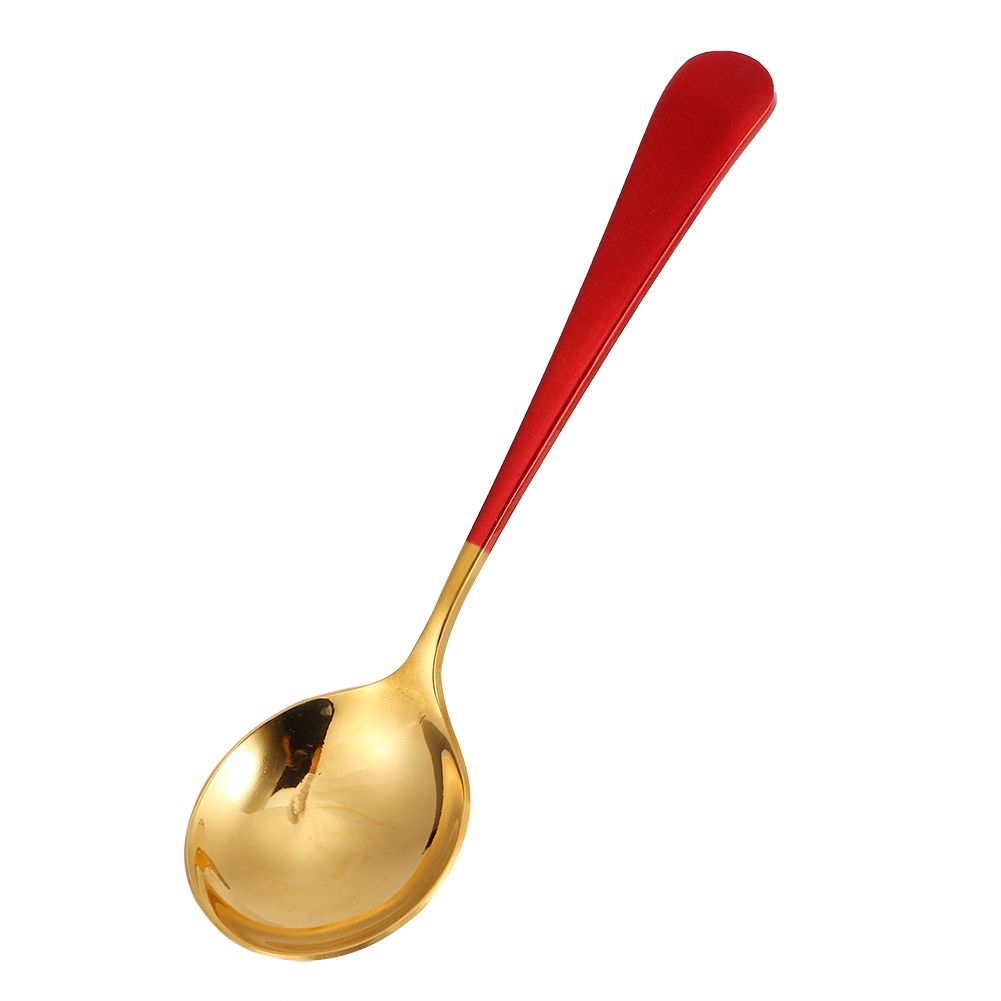 5Pcs Stainless Steel Soup Spoons Children Spoon Tablespoon Cutlery Household view 2