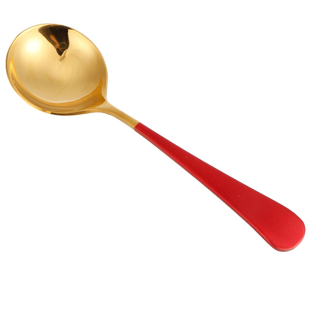 5Pcs Stainless Steel Soup Spoons Children Spoon Tablespoon Cutlery Household view 3