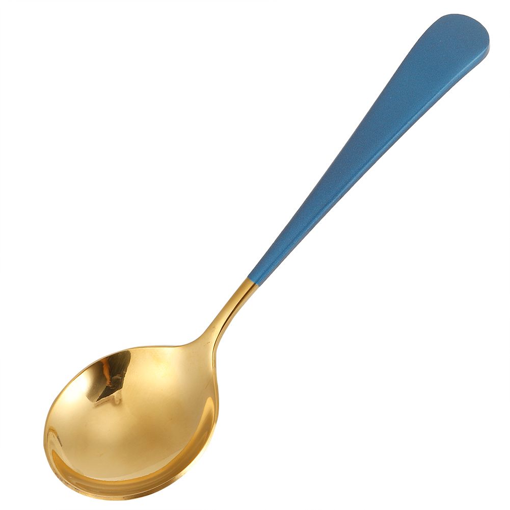 5Pcs Stainless Steel Soup Spoons Children Spoon Tablespoon Cutlery Household view 2