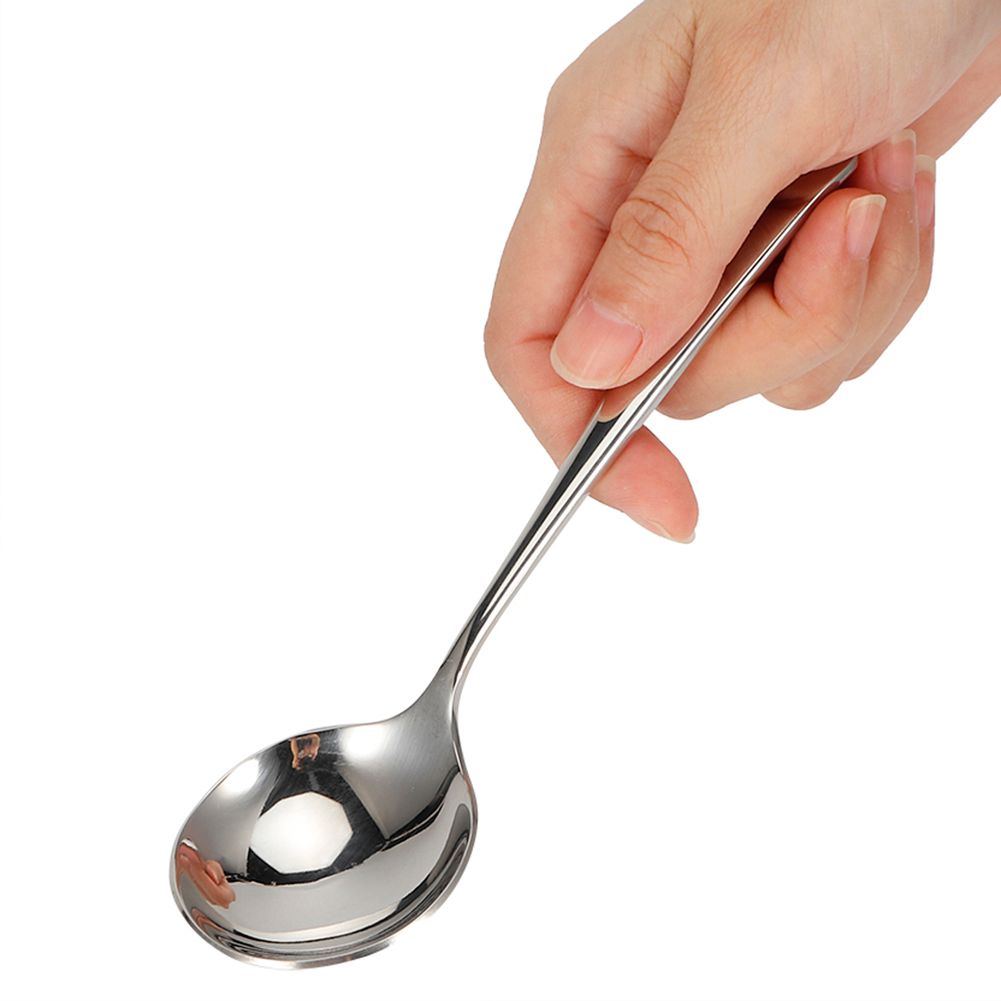 5Pcs Stainless Steel Soup Spoons Children Spoon Tablespoon Cutlery Household view 7
