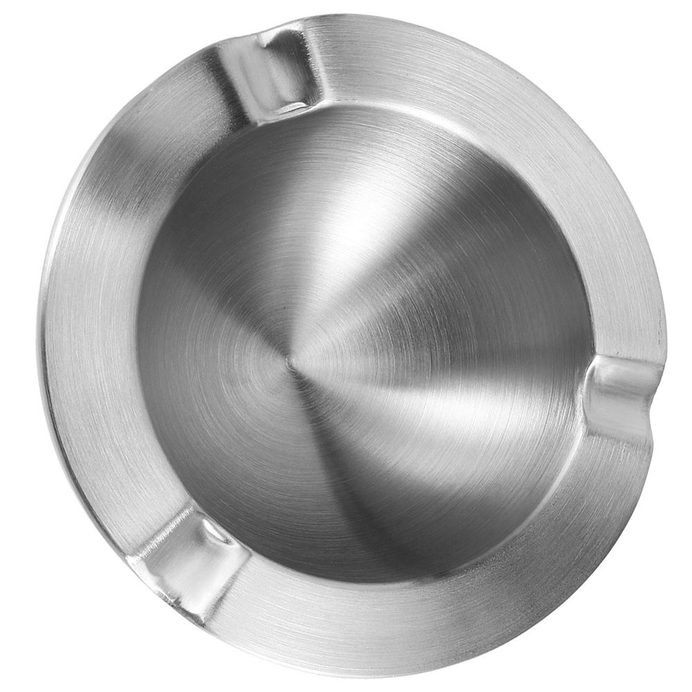 Stainless Steel Double Layer Thicken Cigarette Ashtray Accessory for Home KTV view 5