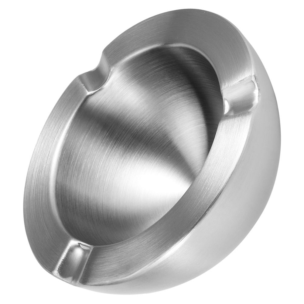 Stainless Steel Double Layer Thicken Cigarette Ashtray Accessory for Home KTV view 6