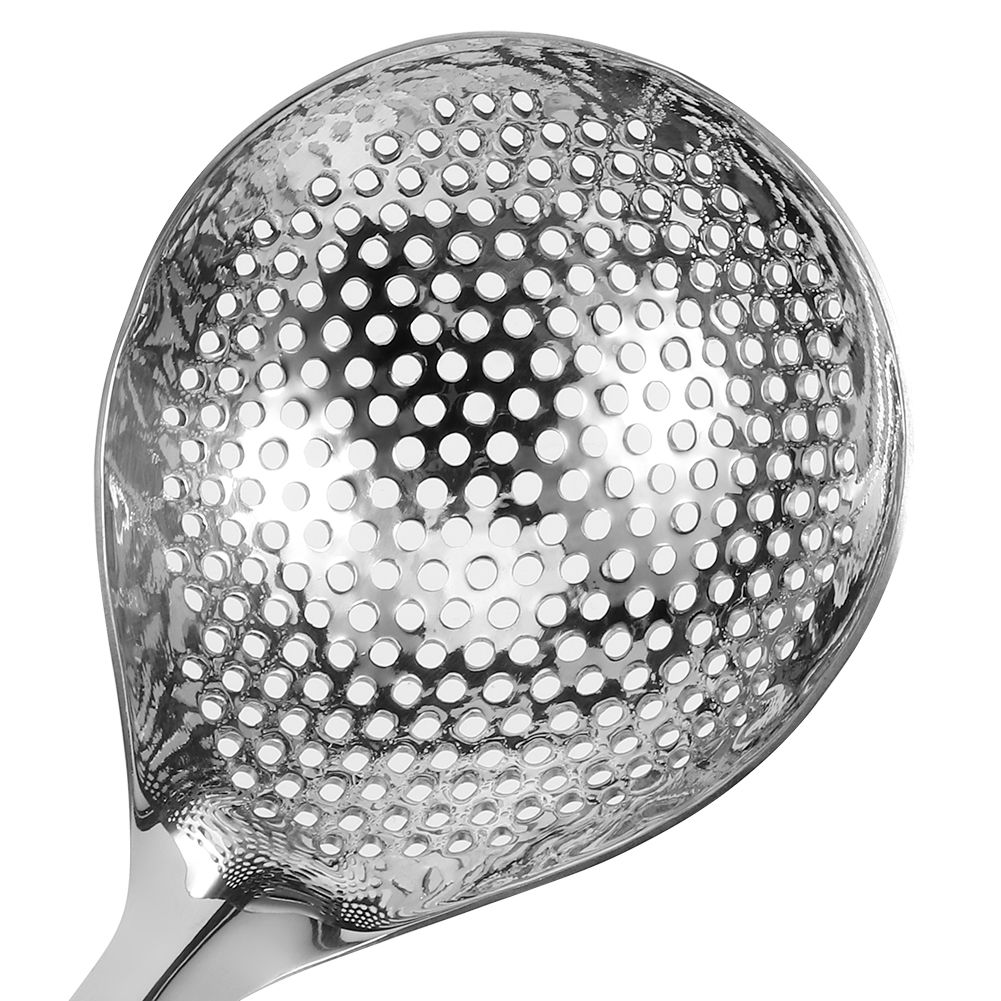 2PCS Stainless Steel Long Handle Hot Pot Colander Strainer Spoon Tablespoons view 11