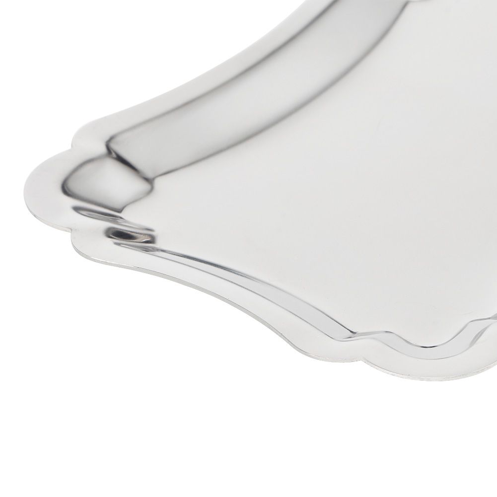 5Pcs Stainless Steel Rectangular Table Snack Dessert Service Plate Towel view 11