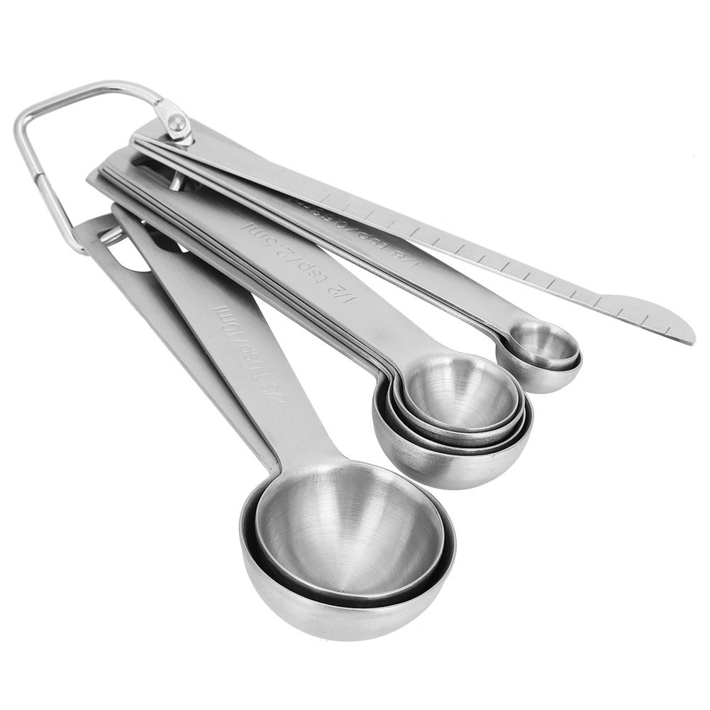 9Pcs/Set 304 Stainless Steel Measuring Spoon Cup Set with Graduated Scale view 3