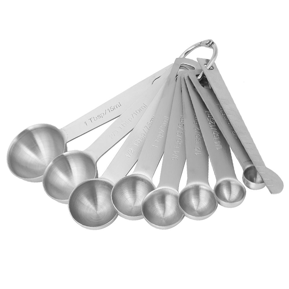 9Pcs/Set 304 Stainless Steel Measuring Spoon Cup Set with Graduated Scale view 4