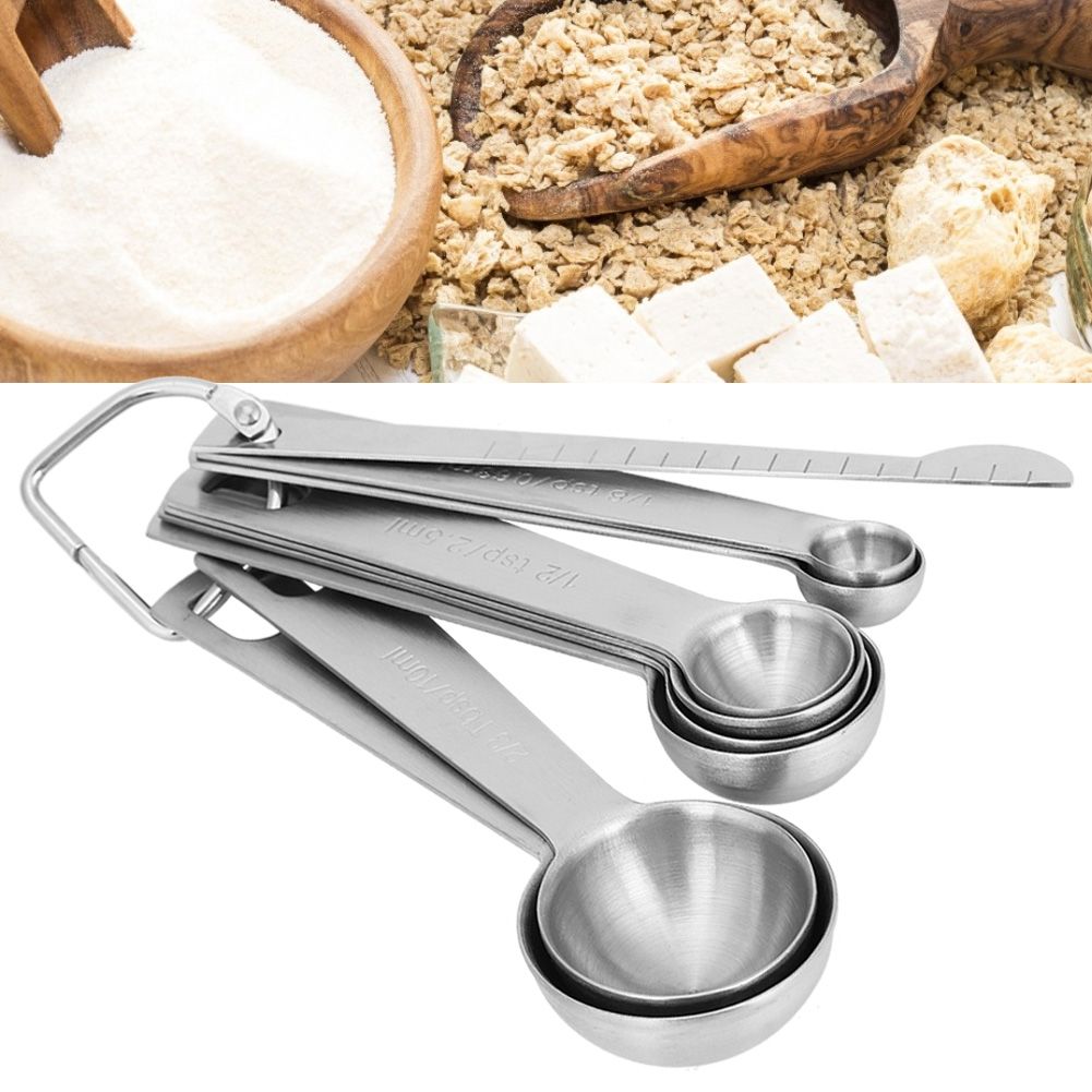 9Pcs/Set 304 Stainless Steel Measuring Spoon Cup Set with Graduated Scale view 9