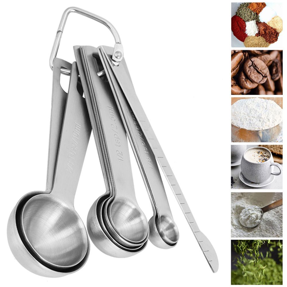 9Pcs/Set 304 Stainless Steel Measuring Spoon Cup Set with Graduated Scale view 10