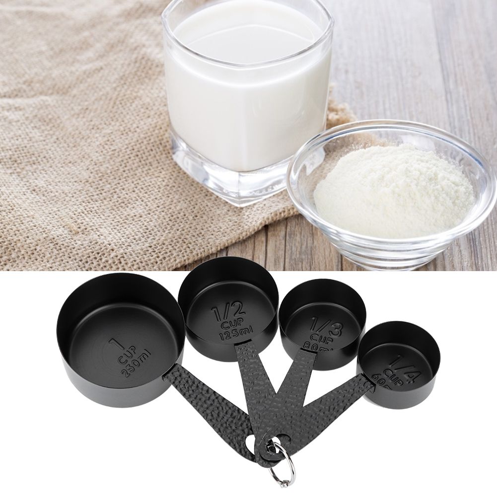 4PCS Stainless Steel Measuring Spoons Coffee Scoop Baking Tool Kitchen Cooking view 9