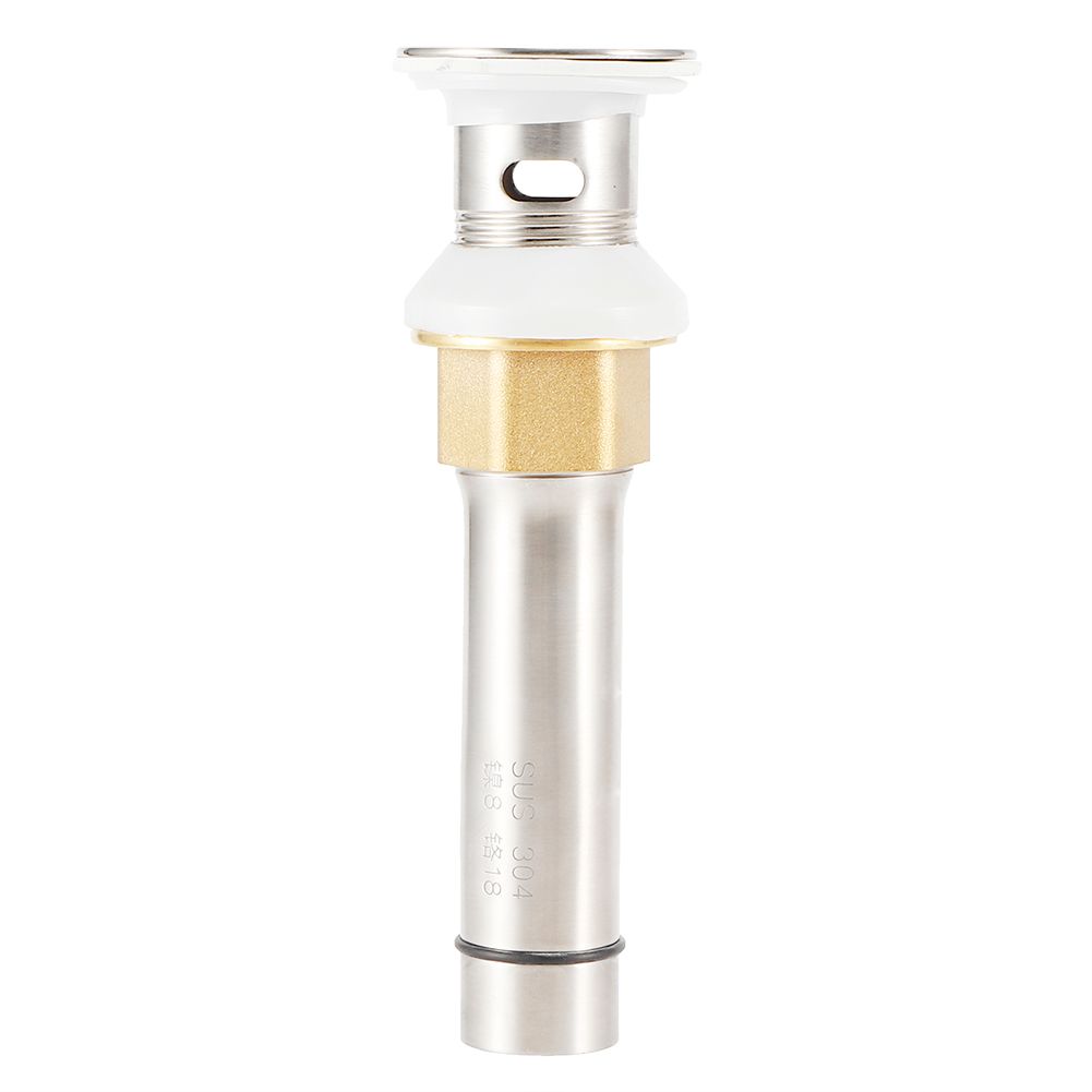 304 Stainless Steel Basin Sink Drain Kitchen Bathroom Draining Stopper view 2
