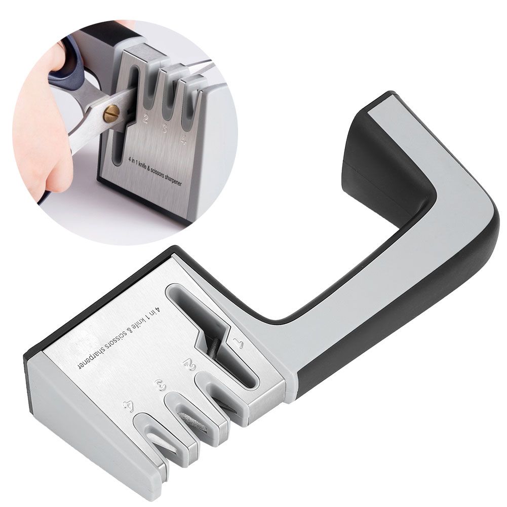 4‑in‑1 4 Stage Knife Sharpener Scissors Grinder Sharpening Tools view 9
