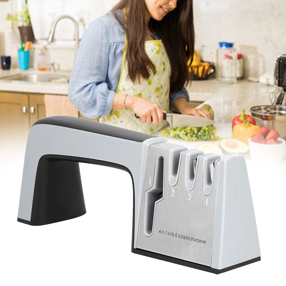 4‑in‑1 4 Stage Knife Sharpener Scissors Grinder Sharpening Tools view 10