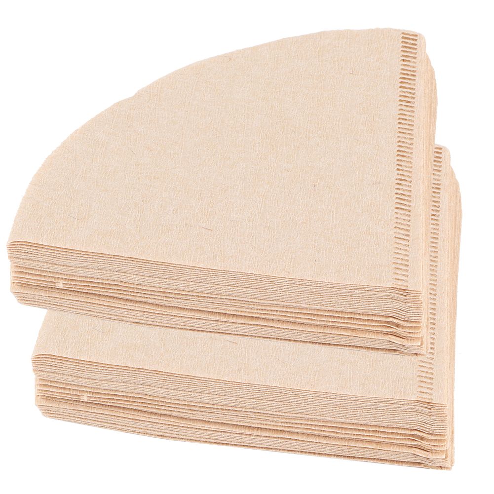 80Pcs ConeShaped Disposable Coffee Filter Paper Drip Coffee Pot Making