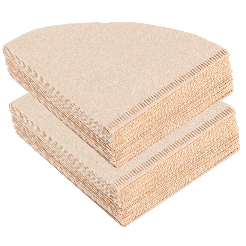 80Pcs ConeShaped Disposable Coffee Filter Paper Drip Coffee Pot Making view 2