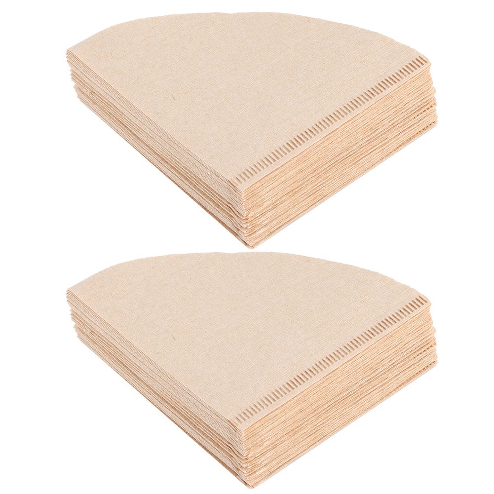 80Pcs ConeShaped Disposable Coffee Filter Paper Drip Coffee Pot Making view 3