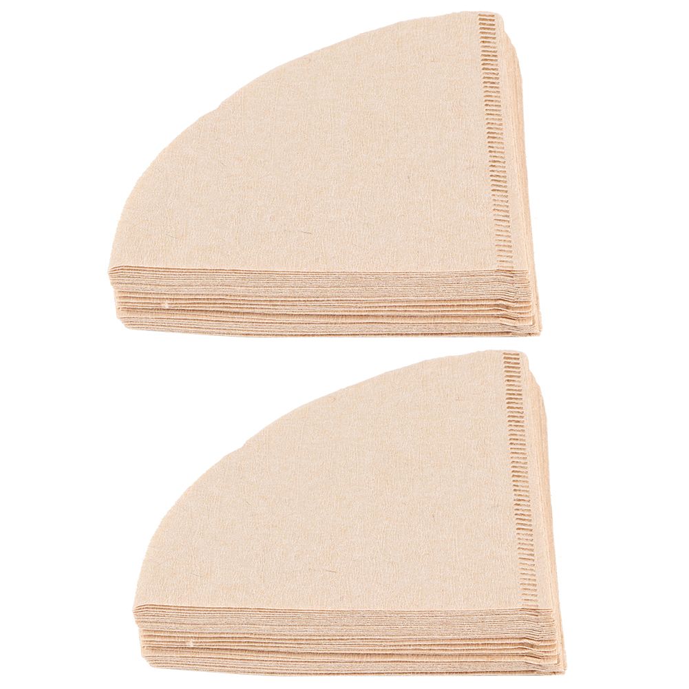80Pcs ConeShaped Disposable Coffee Filter Paper Drip Coffee Pot Making view 5