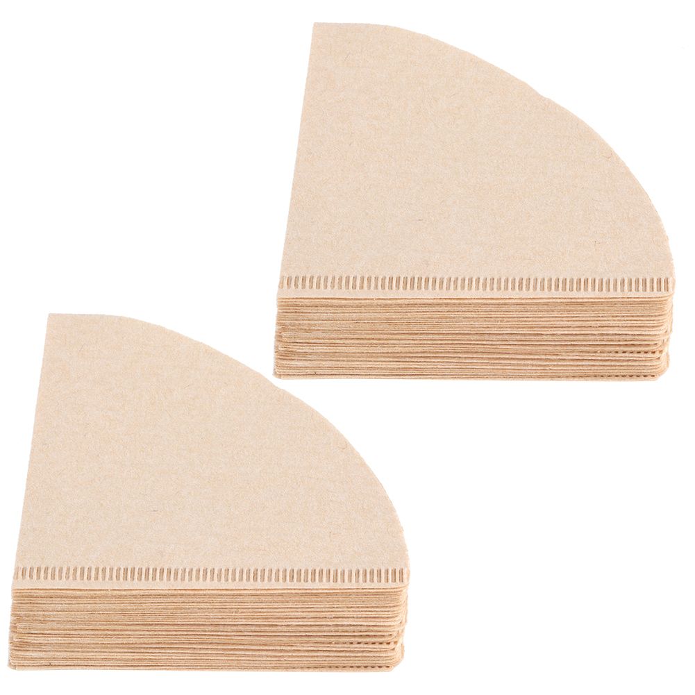 80Pcs ConeShaped Disposable Coffee Filter Paper Drip Coffee Pot Making view 6