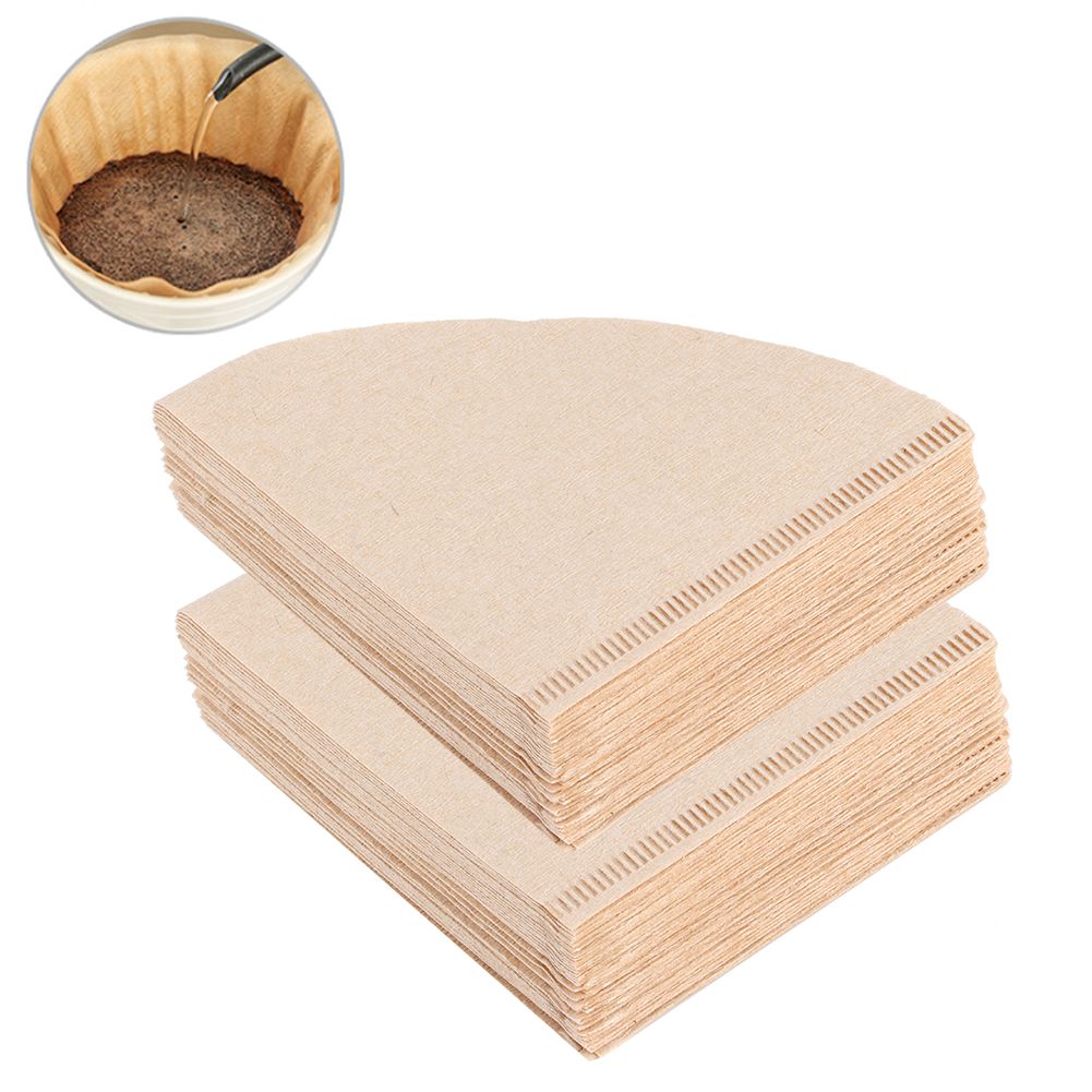80Pcs ConeShaped Disposable Coffee Filter Paper Drip Coffee Pot Making view 9